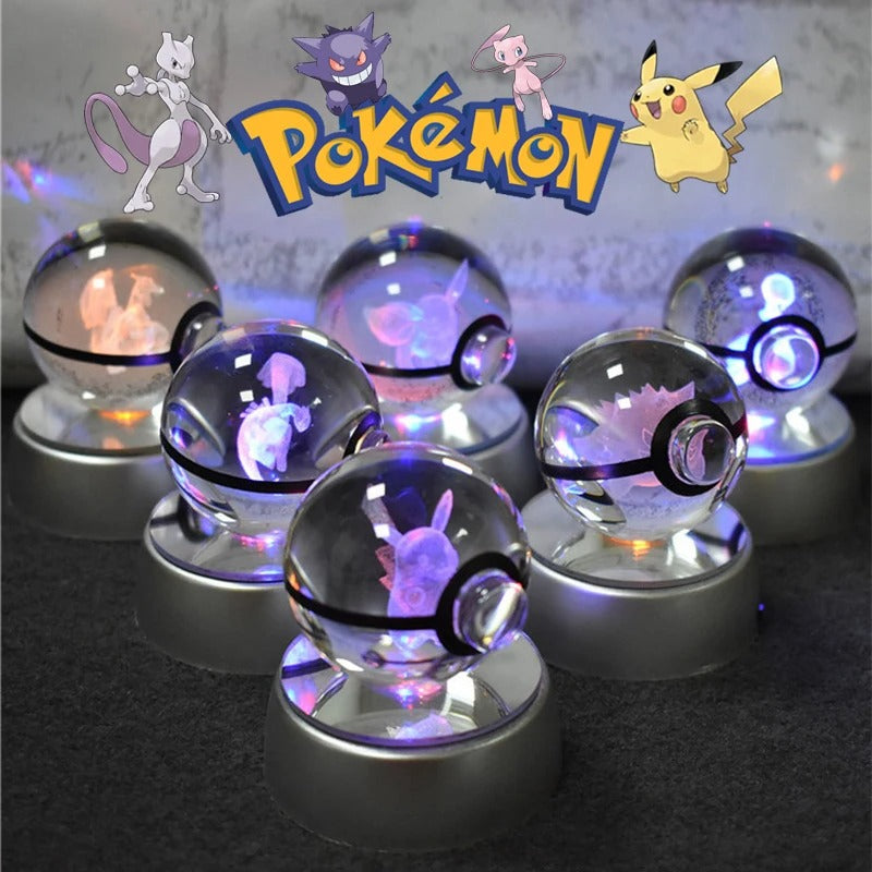 pokemon 3D crystal ball lamp